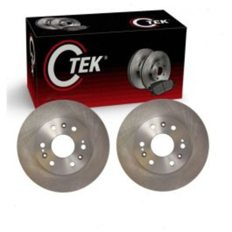 2 pc Centric CTEK Front Disc Brake Rotors for 2009-2014 GMC Savana 1500
