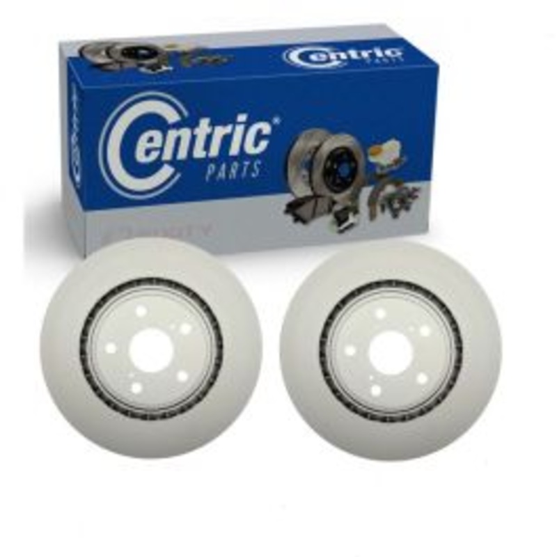 2 pc Centric GCX Front Disc Brake Rotors for 2010-2015 Lexus RX450h