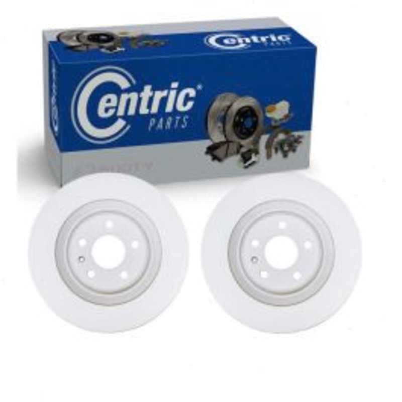 2 pc Centric GCX Rear Disc Brake Rotors for 2013-2021 Audi Q5 2.0L 3.0L L4 V6