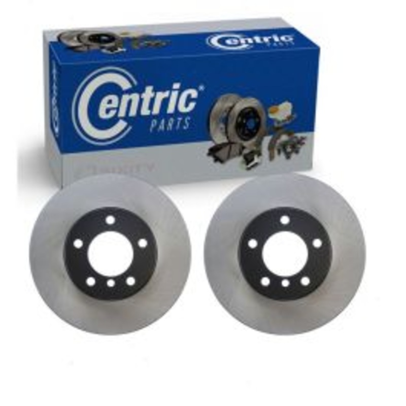 2 pc Centric Premium Front Disc Brake Rotors for 2015-2016 BMW 428i Gran Coupe