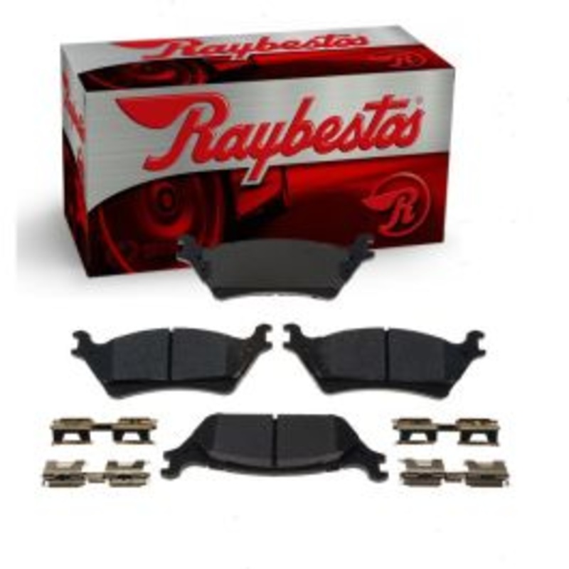 Raybestos R-Line Rear Disc Brake Pad Set for 2012-2018 Ford F-150 2.7L 3.5L 5.0L V6 V8