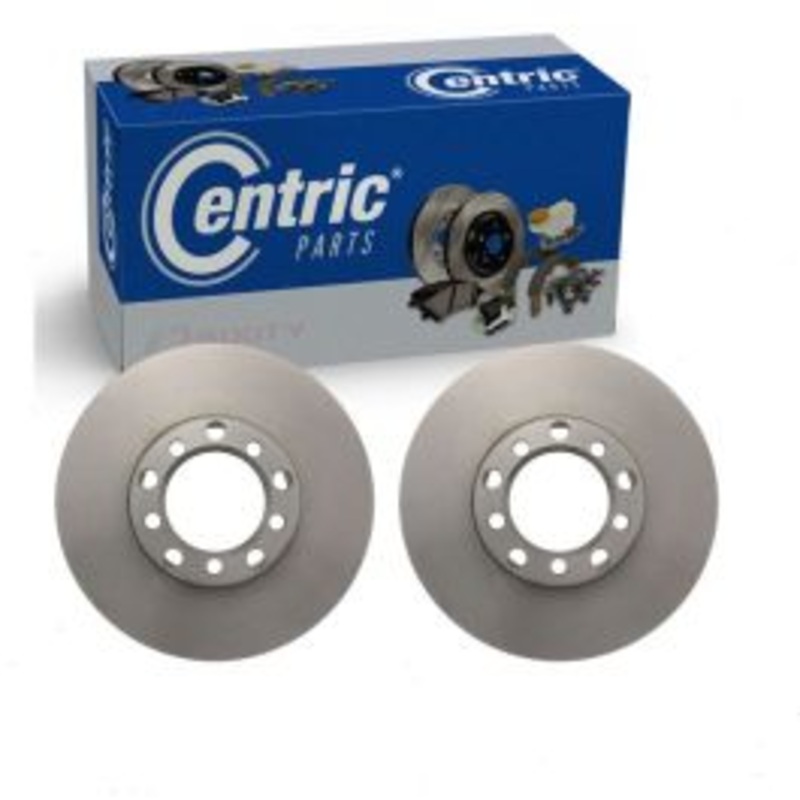 2 pc Centric Premium Front Disc Brake Rotors for 1979-1980 Mercedes-Benz 450SL