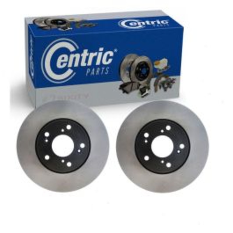 2 pc Centric Premium Front Disc Brake Rotors for 2003-2011 Honda Element