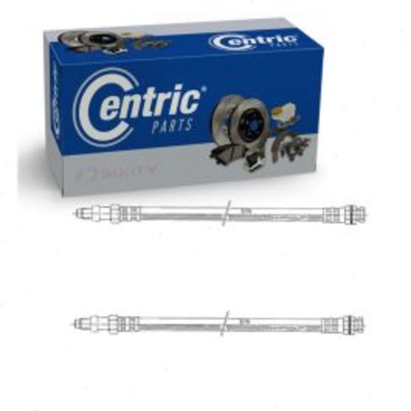 2 pc Centric Premium Front Brake Hydraulic Hoses for 1975-1977 Plymouth Gran Fury