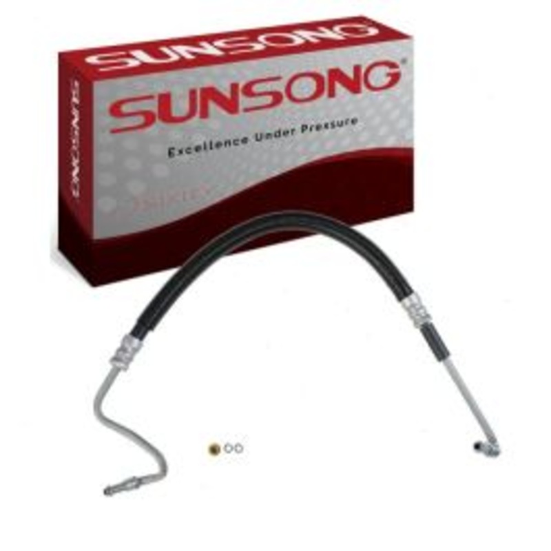 Sunsong Pump To Hydroboost Power Steering Pressure Line Hose for 2001-2006 GMC Sierra 3500