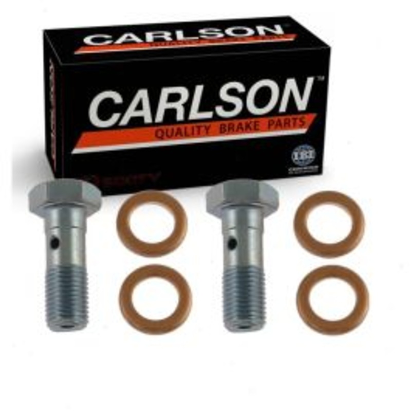 2 pc Carlson Rear Brake Hydraulic Banjo Bolts for 2014-2021 Ford F-450 Super Duty