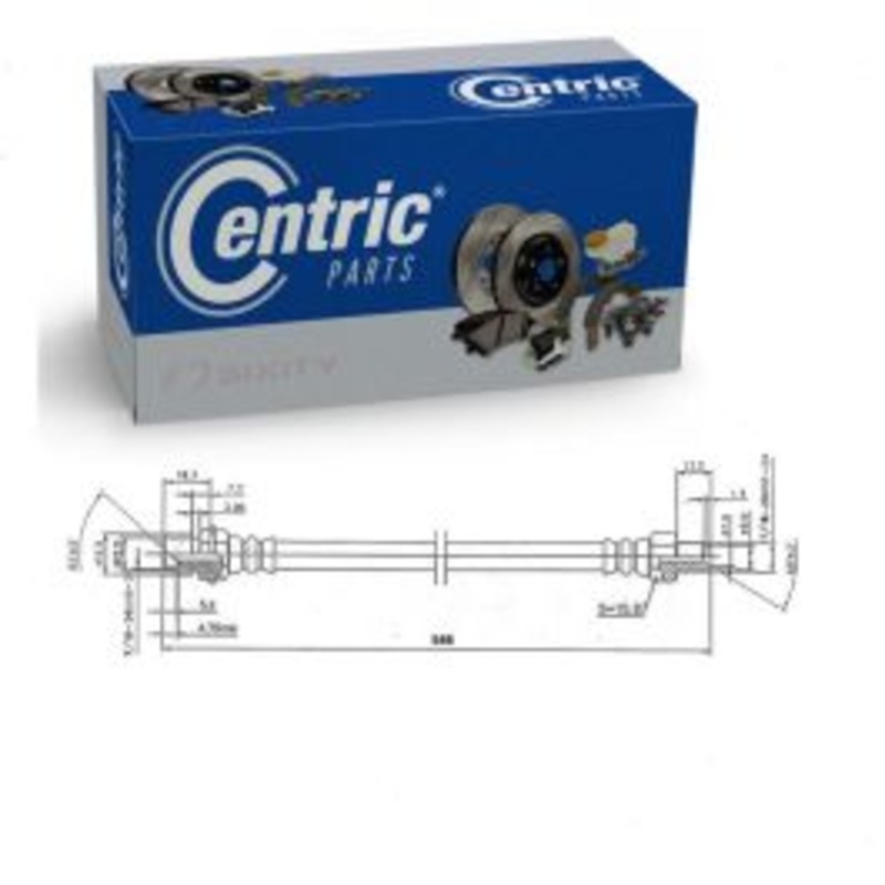 Centric Premium Rear Forward Brake Hydraulic Hose for 1980-1983 Ford C7000