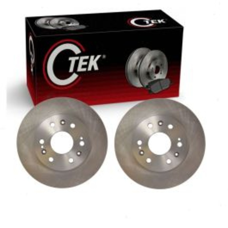 2 pc Centric CTEK Front Disc Brake Rotors for 2015-2020 GMC Yukon XL