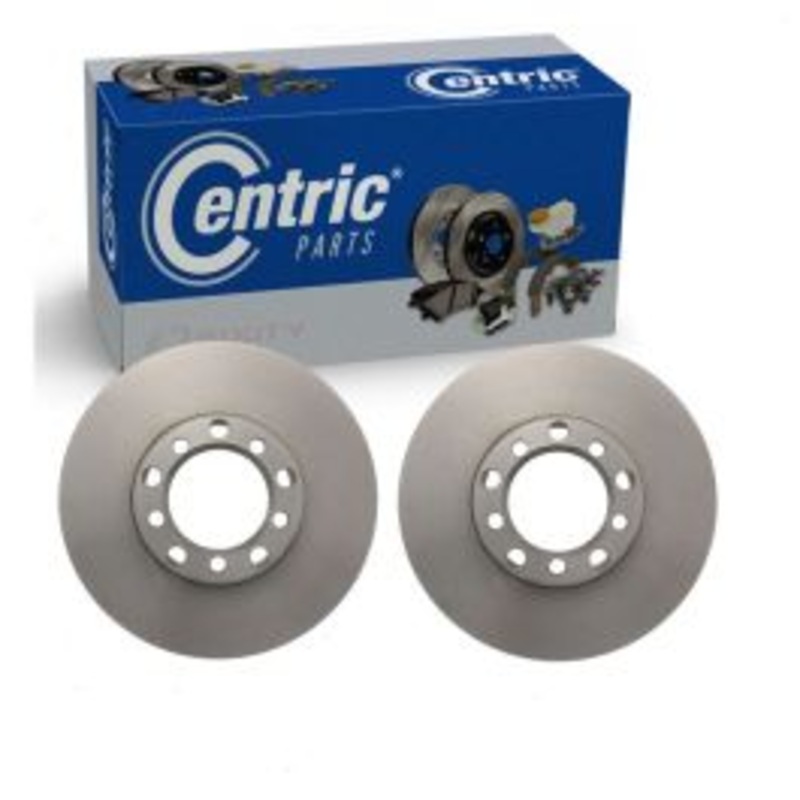 2 pc Centric Premium Front Disc Brake Rotors for 1981-1983 Mercedes-Benz 380SEL