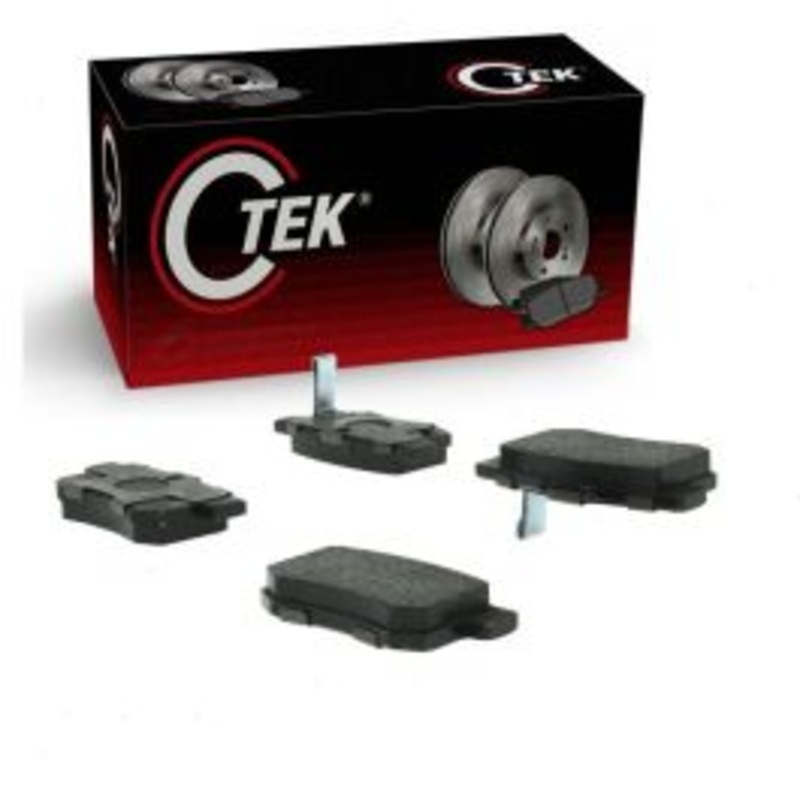 Centric CTEK Rear Disc Brake Pad Set for 1991-2007 Honda Accord 2.2L 2.3L 2.4L 2.7L 3.0L L4 V6