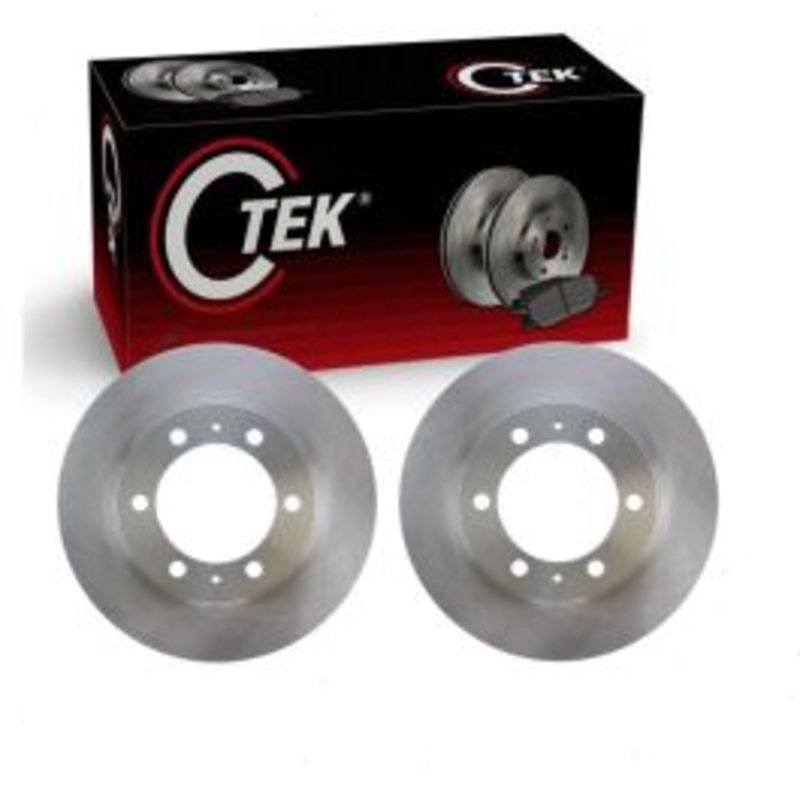 2 pc Centric CTEK Front Disc Brake Rotors for 2003-2009 Toyota 4Runner