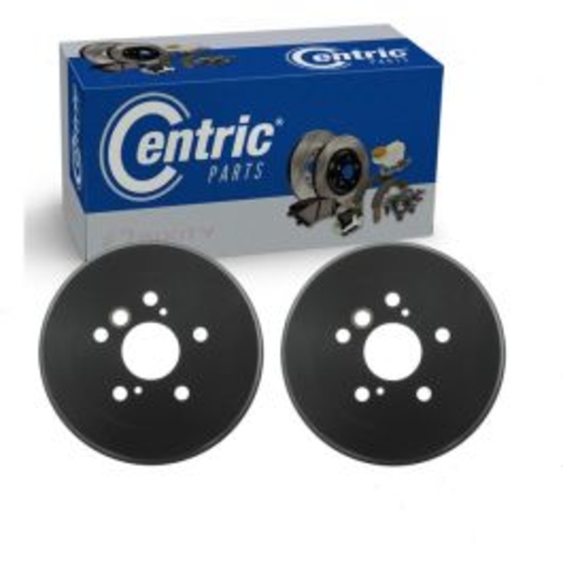 2 pc Centric Premium Rear Brake Drums for 2002-2003 Toyota Solara