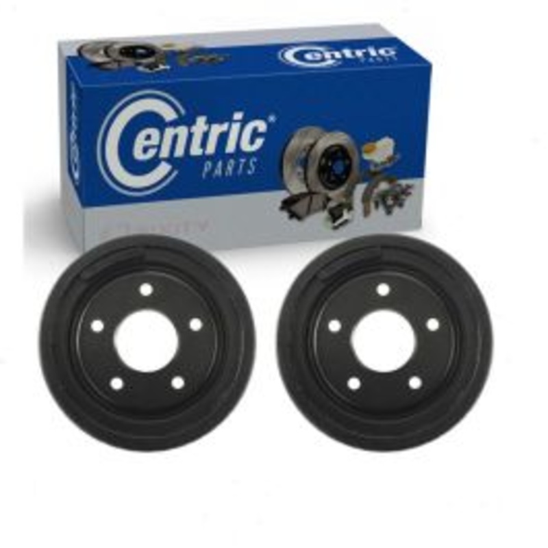 2 pc Centric Premium Rear Brake Drums for 1964-1973 Pontiac GTO