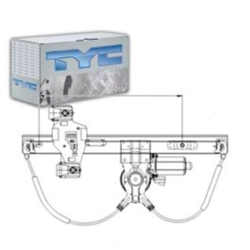 TYC 660510 Power Window Motor & Regulator Assembly