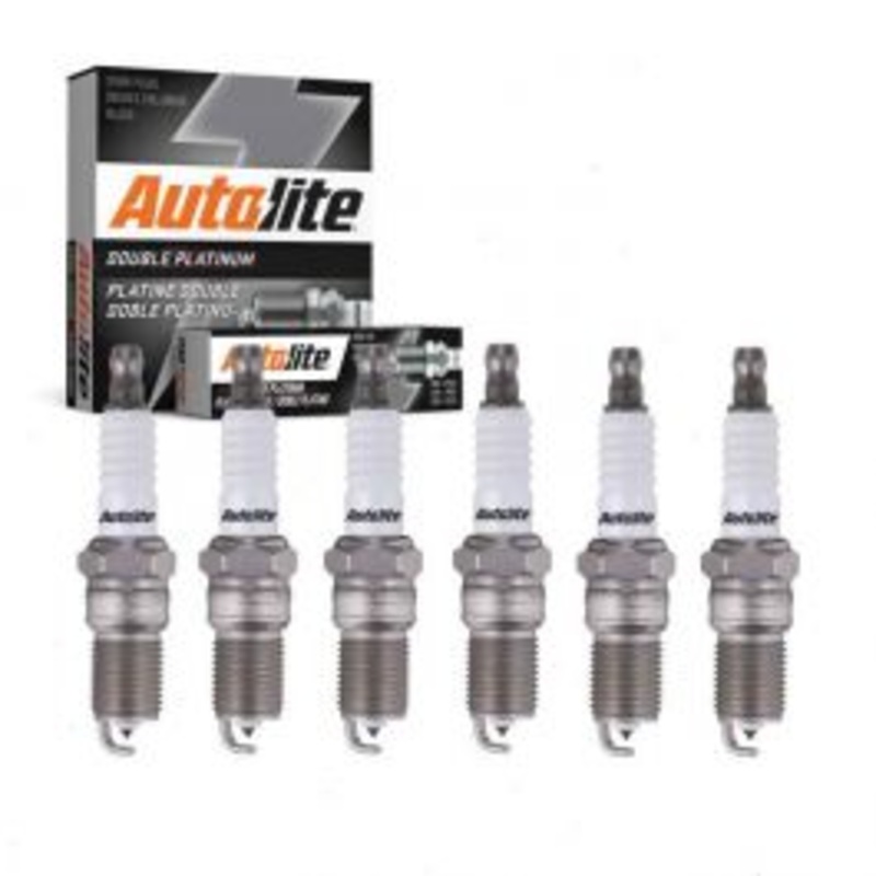 6 pc Autolite Double Platinum Spark Plug for 1983 Mercury Capri 3.8L V6