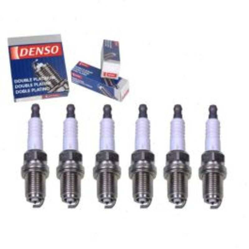 6 pc DENSO Double Platinum Spark Plugs for 1992-1993 Audi 100 2.8L V6