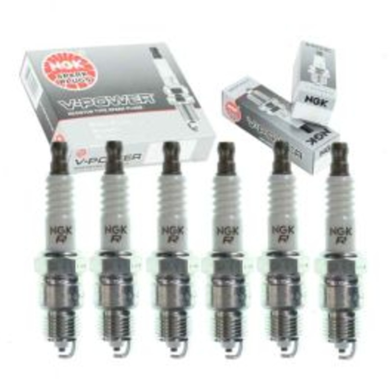 6 pc NGK V-Power Spark Plugs for 1971 Chevrolet Chevelle 4.1L L6