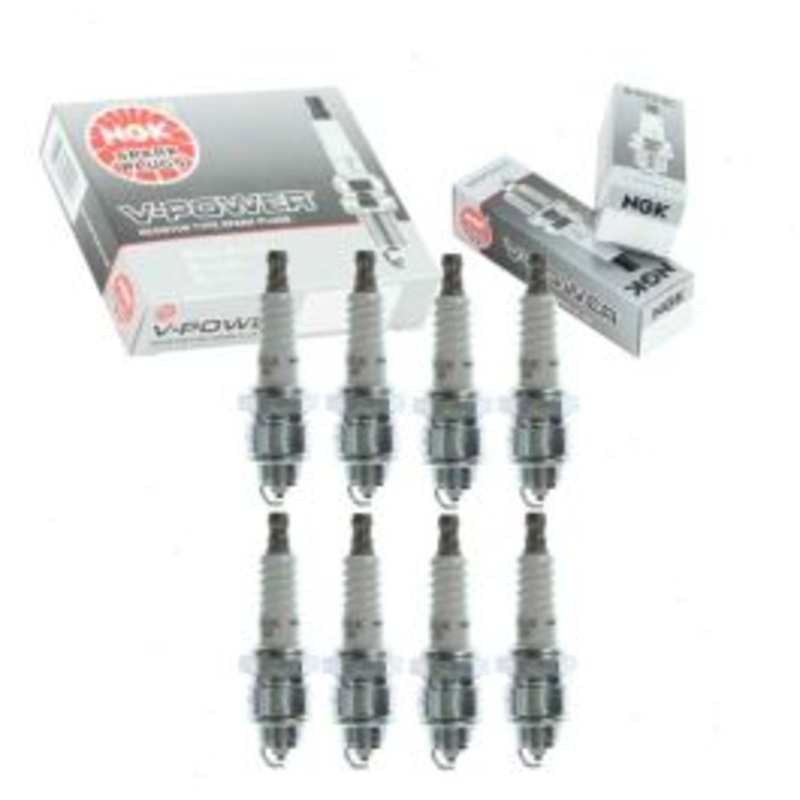 8 pc NGK V-Power Spark Plugs for 1968 Chevrolet P30 Van 5.0L V8