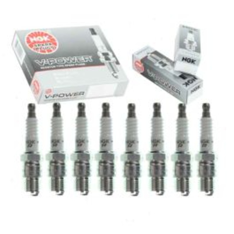 8 pc NGK V-Power Spark Plugs for 1975-1978 GMC P35 5.7L 7.4L V8