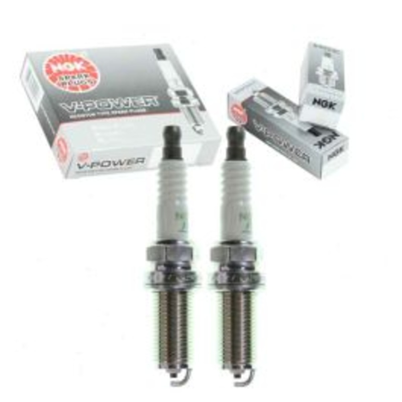 2 pc NGK V-Power 6376 LFR5A-11 Spark Plugs