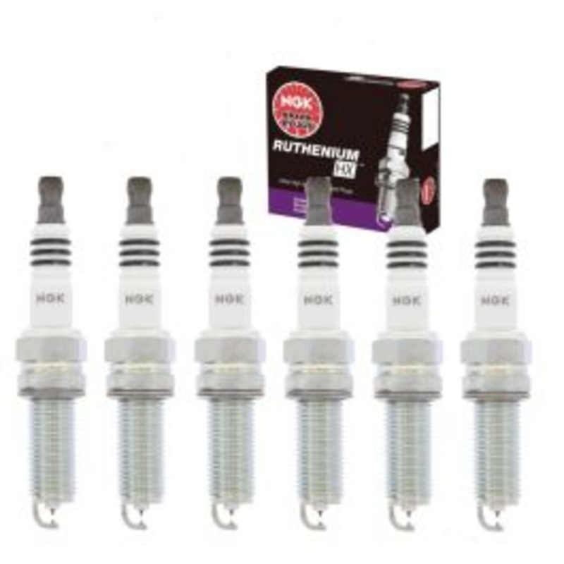 6 pc NGK Ruthenium HX Spark Plugs for 2010-2017 Acura MDX 3.5L 3.7L V6