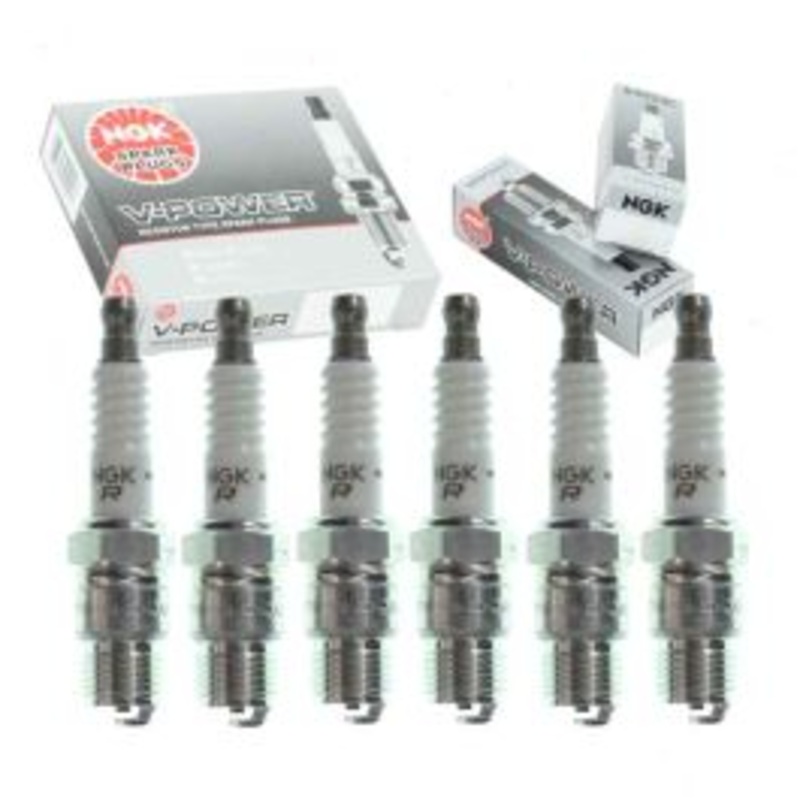 6 pc NGK V-Power Spark Plugs for 1970-1974 Chevrolet K30 Pickup 4.1L 4.8L L6