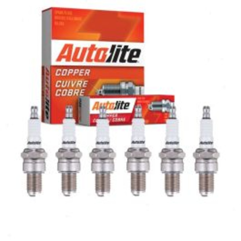 6 pc Autolite Copper Core Spark Plugs for 1967-1969 GMC C25 C2500 Pickup 4.8L 5.7L L6 V6