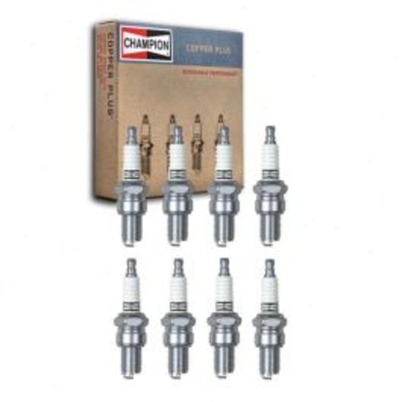8 pc Champion Copper Plus Spark Plugs for 1954 Fargo FC1B Pickup 4.0L V8