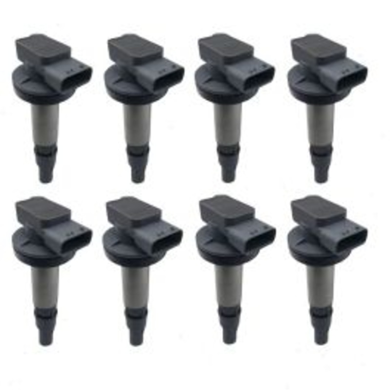 8 pc Hitachi Ignition Coils for 2002-2008 Jaguar S-Type 4.0L 4.2L V8