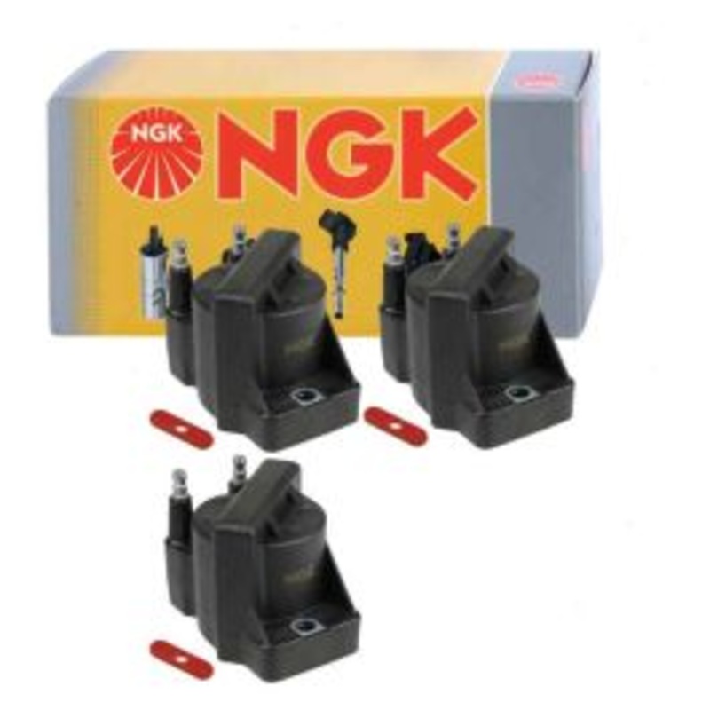 3 pc NGK Ignition Coils for 1987-1991 Pontiac Tempest 2.8L 3.1L V6