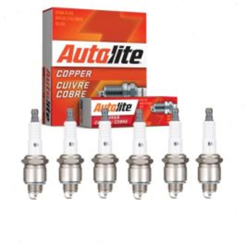 6 pc Autolite Copper Core Spark Plugs for 1964-1965 GMC B3500 5.0L V6