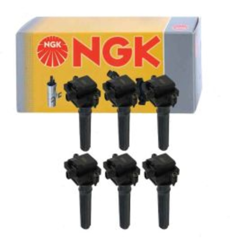 6 pc NGK Ignition Coils for 2005 Dodge Magnum 2.7L V6