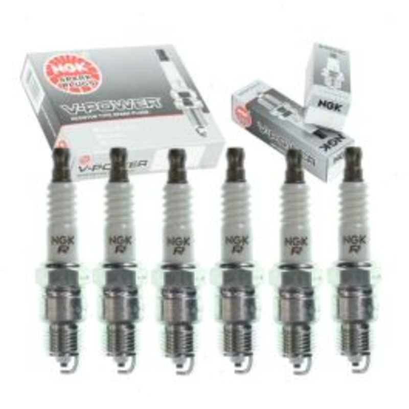 6 pc NGK V-Power Spark Plugs for 1970-1971 Buick Skylark 4.1L L6