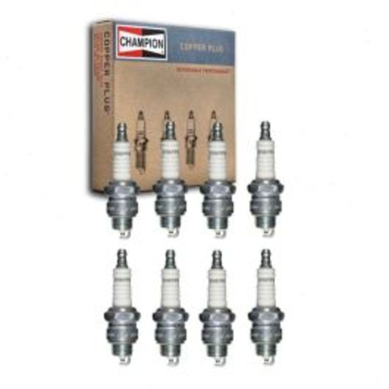 8 pc Champion Copper Plus Spark Plugs for 1968 GMC C35 C3500 Pickup 5.0L V8