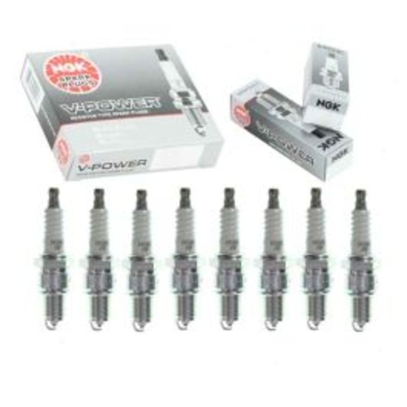 8 pc NGK V-Power Spark Plugs for 1968 GMC K25 K2500 Suburban 6.5L V8