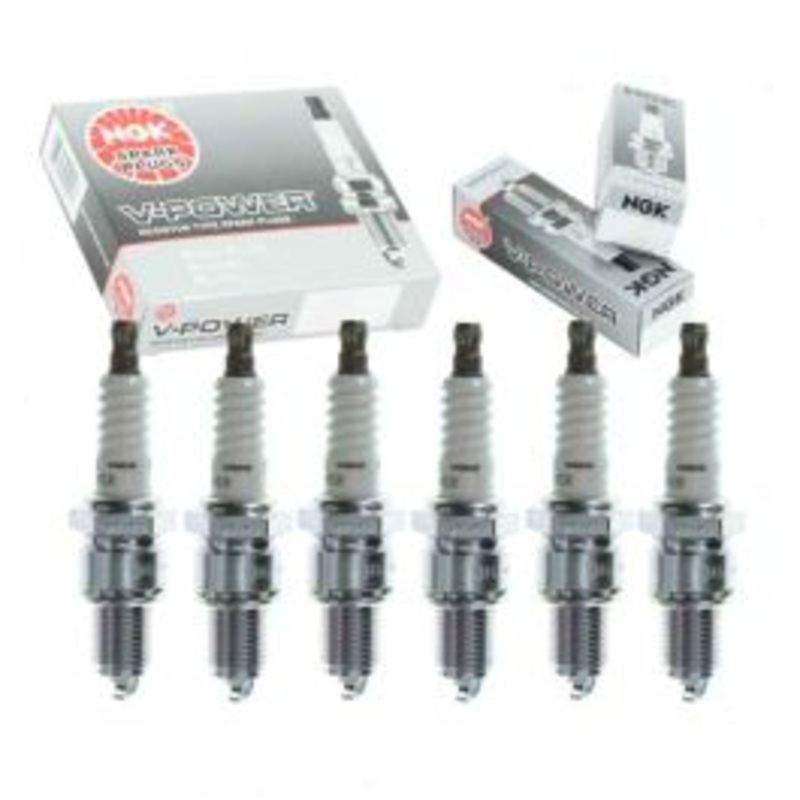 6 pc NGK V-Power Spark Plugs for 1972-1976 Mercury Capri 2.6L 2.8L V6