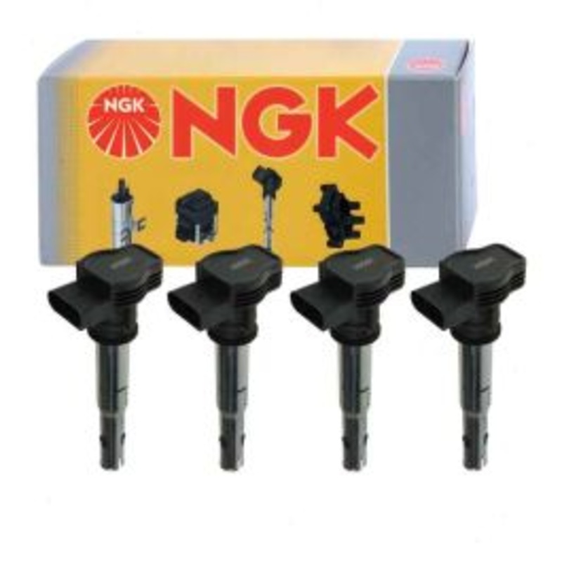 4 pc NGK Ignition Coils for 2006-2014 Volkswagen GTI 2.0L L4