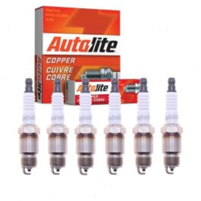 6 pc Autolite Copper Core Spark Plugs for 1989-1995 Chevrolet C2500 4.3L V6