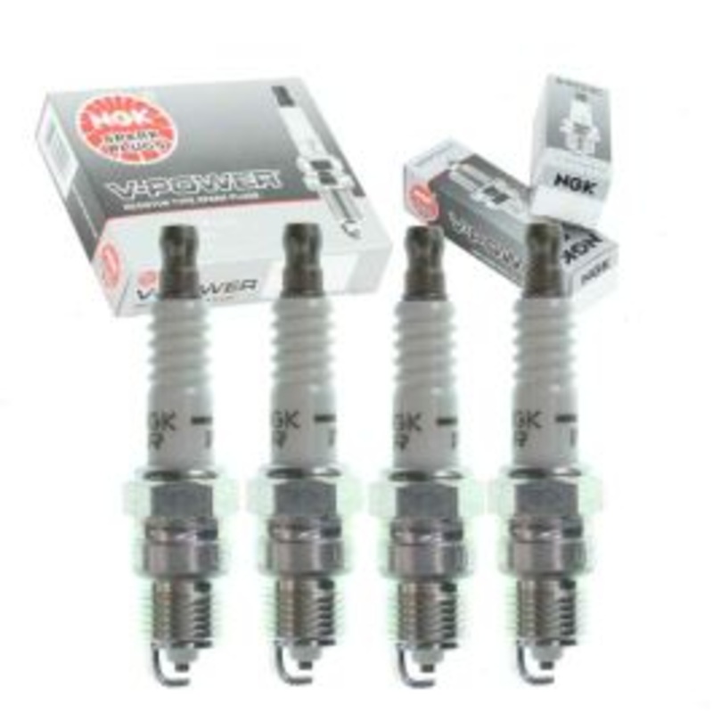 4 pc NGK V-Power Spark Plugs for 1984-1985 Pontiac J2000 Sunbird 2.0L L4