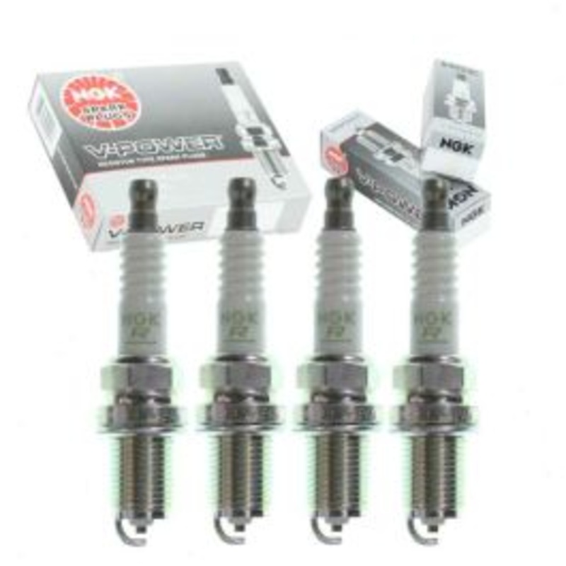 4 pc NGK V-Power Spark Plugs for 1991-1996 Ford Escort 1.8L L4
