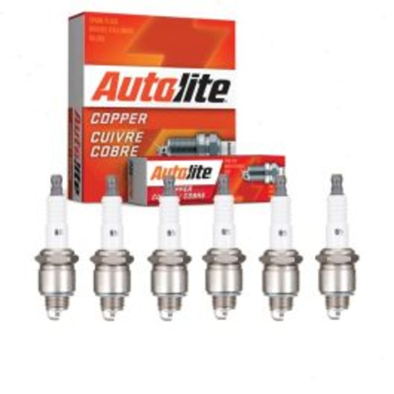 6 pc Autolite Copper Core Spark Plugs for 1957-1958 International A120 3.9L 4.3L L6