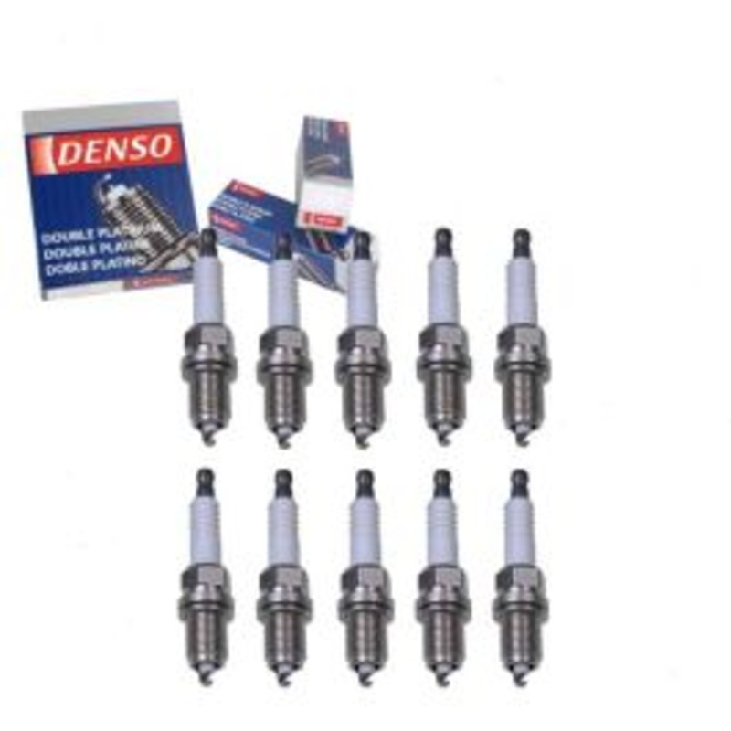 10 pc DENSO Double Platinum Spark Plugs for 2010-2012 Audi R8 5.2L V10