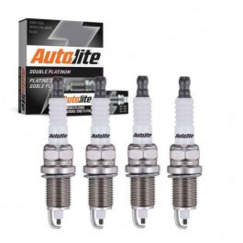 4 pc Autolite Double Platinum Spark Plug for 1987-2002 Jeep Wrangler 2.5L L4
