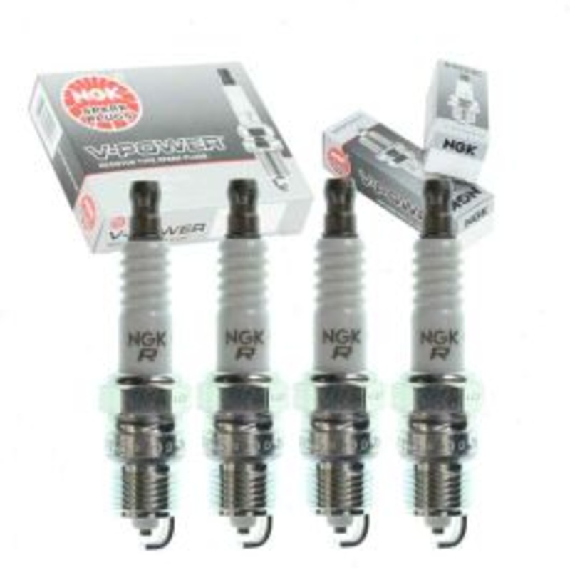 4 pc NGK V-Power Spark Plugs for 1990-1992 Chevrolet Lumina 2.5L L4