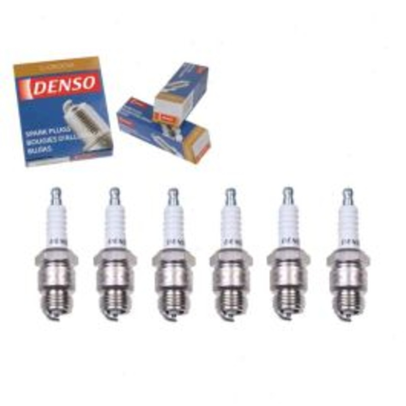 6 pc DENSO Standard U-Groove Spark Plugs for 1975-1983 Ford E-100 Econoline Club Wagon 4.9L L6