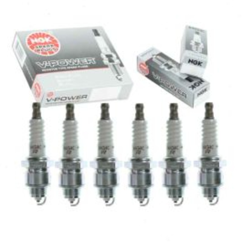 6 pc NGK V-Power Spark Plugs for 1966-1967 Jeep Universal 3.7L V6