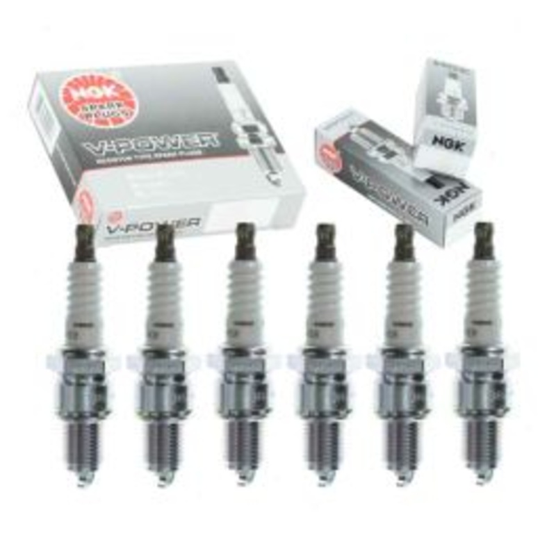 6 pc NGK V-Power Spark Plugs for 1968 Pontiac Safari 4.1L L6
