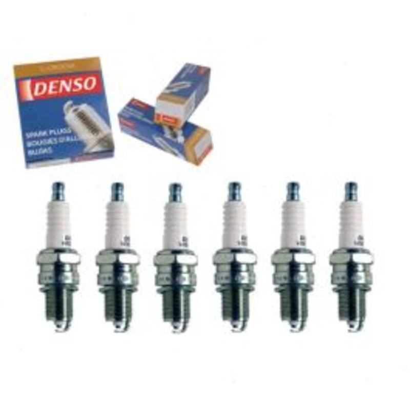 6 pc DENSO Standard U-Groove Spark Plugs for 1968-1974 Dodge D200 Pickup 3.7L L6