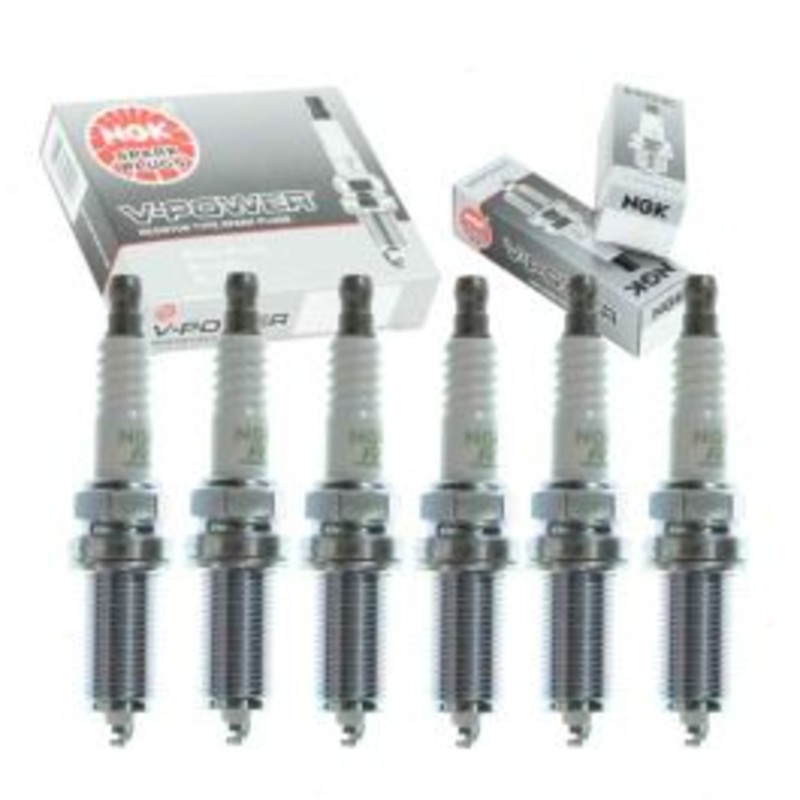 6 pc NGK V-Power Spark Plugs for 2006 BMW 325i 3.0L L6