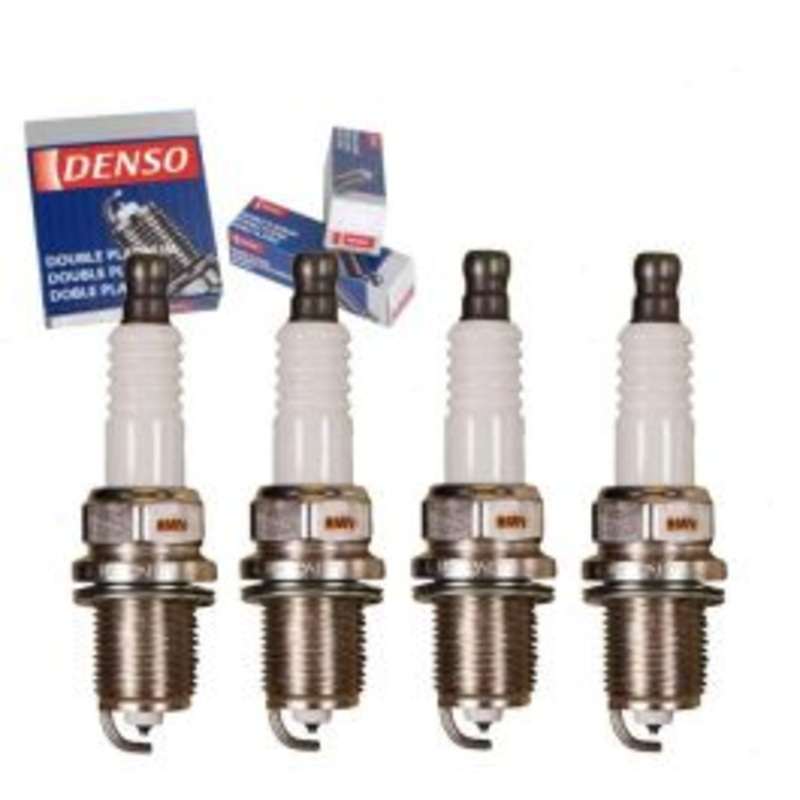 4 pc DENSO Double Platinum Spark Plugs for 2002 Mercedes-Benz C230 2.3L L4